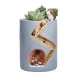 Creative Hedgehog Planter, Resin Flower Pots for Succulents Air Plants Garden Pots Decorative Figurines for Home Tabletop Decor - Image 6