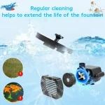 New 1W/1.5W Outdoor Solar Fountain Water Pump Bird Bath Fountain with 6 Nozzles Suitable for Courtyard Garden Pools - Image 4