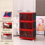 Bedroom Storage Box Clothing Cabinet Organizing Foldable Living Room Storage Cabinet Stationery Toy Organization Boxes Kitchen - Image 14