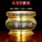 Metal incense burner Buddha tool Backflow fragrance Censer Buddhist Hall pray church  tea light burner the god of wealth - Image 22