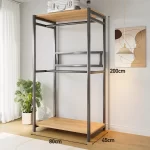 Modern Wardrobes Organizer Closet Storage Bedroom Coat Rack Floor Corner Household Metal Hanger Hat Rack Shelf Home Furniture - Image 12