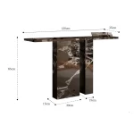 Italian Style Console Tables Hallway Entryway Design Simple Console Tables Modern Luxury Console Meuble Living Room Furniture - Image 2