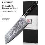 F.YOUNG Professional Kitchen Knives Damascus Steel Japanese Chef Knife Slicer Sashimi Utility Fruit Cooking Kitchenware Utensils - Image 12