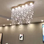 Luxury Pendant Crystal Ceiling Chandeliers Home LED Lighting Fixture Long Hanging Lamp for Living Room Lustre Dining  Table - Image 4