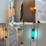 Modern Glass Led Wall Sconce Light Fixture Luminaire Bedroom Living Room Decoration Lamp Lighting Indoor Nordic Bedside Bathroom - Image 6