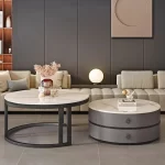 Modern Round Coffee Tables Metal Nordic Glam Minimalist Coffee Tables Simple Decor Mesa Auxiliar Salon Living Room Furniture - Image 5