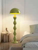 Floor lamp, living room cream wind and sand hair lamp, decorative ornament, vertical floor lamp, bedroom bedside ambient lamp - Image 3