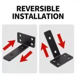 L-Shaped Shelf Brackets Wall Mount Heavy Duty Floating Shelves Bookshelf Partition Fixing Heavy Duty Bracket Hardware Support - Image 5