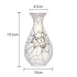 Home Ceramics Lotus Vases Ornaments Buddha Hall Worship Accessories Living Room Flower Arrangement Vase Decoration Crafts - Image 15