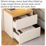 Bedside table Bedroom Home Modern simple bedroom Simple heightening Bedside small cabinet Storage drawer cabinet - Image 2