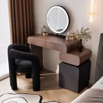 Suspended Dressing Table Mid Century Adult Toiletries Dressing Table Natural Comfortable Comoda Para O Quarto Storage Furniture - Image 5