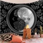 Indian Mandala Wall Hanging Tapestry Psychedelic Bohemian Home Decoration Aesthetic Living Room Background Cloth Beach Yoga Mat - Image 13
