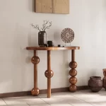 Creative Corner Table Entryway Simple Wood Entrance Hall Console Table Decor Elegant Console Ingresso Living Room Furniture