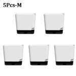 5Pcs Plant Pots, Self Watering Flower Pots Indoor Outdoor, Self Watering Planters with Drainage Hole & Clear Saucer Reservoir - Image 7