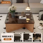Aesthetic Coffee Table Elegant Design Glam Modern Side Table Space Premium Saving Vintage Sedentary Table Home Furniture - Image 10