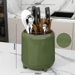 Rotating Knife Holder Kitchen Storage Rack Spoon Fork Knief Chopsticks Drain Rack Kitchen Accessories Organizer for Cutlery - Image 9