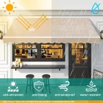 NEW Retractable Awning 13 x 8 ft Sun Shade Shelter Cover,Outdoor Patio Awnings, Restaurant, Cafe, Courtyard, Balcony - Image 4