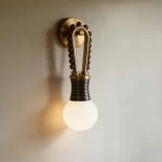 French Retro Wall Lights Sconce Mid-Century Modern Designer Brass Bedroom Headboard Living Room Entrance Decorative Lamp - Image 8