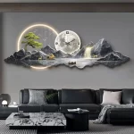Design Luxury Wall Clocks Living Room Led Aesthetic Minimalist Wall Watch Silent Fashion Nordic Horloge Murale Home Decoration - Image 3