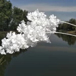 10pcs white branch snow Gypsophila Artificial plants cherry blossom wedding arch decoration artificial flower - Image 3