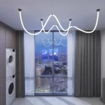 Italy Creative Weaving Hose Ceiling Lamp Bedroom Living Room Restaurant Coffee Shop Atmosphere Chandelier Home Decor Lighting - Image 2