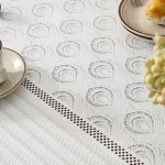 French Style Thickened Jacquard Lace Tablecloth, Rectangular Dining Table Cloth, Home Use Fabric Table Cover - Image 4