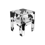 Compact Side Table for Living Room Sofa, Bedside Nightstand with Nordic Modern Minimalist Design Instagram-Inspired Small Table