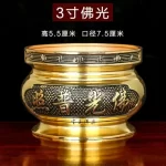 Metal incense burner Buddha tool Backflow fragrance Censer Buddhist Hall pray church  tea light burner the god of wealth - Image 12