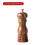 Acacia Wood Pepper Mill Grinders with base pepper mill Spice Mill for Tableware Kitchenware - Image 12