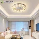Modern Simplicity Luxury Stainless Steel Circle LED Home Ceiling Lights Art Painting Lamps for Living Room Decoration Chandelier - Image 5
