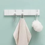 Foldable Coat Rack Wall Hanger Shelves Steel Shelf Behind Door Hooks Clothes Organizer Towel Rack Key Storage Bathroom Furniture - Image 3