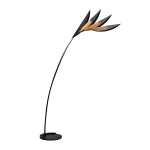 Nordic Floor Lamp Designer Room Decor Living Room Floor Lamp Villa Flamingo Leaf-shaped Table Lamp Standing Light Black - Image 6