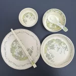 Party Green Dinner Set Plates Luxury Modern Elegant Designer Plates Dinner Sets Ceramic Round Aparelho De Jantar Kitchen Dishes - Image 7