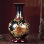 New Chinese Style Vase Jingdezhen Yellow Crystal Glaze Flower Vase Home Decor Handmade Shining Famille Rose Vases - Image 14