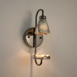 Modern Luxury Marble Wall Sconce Candle Holder Natural Stone Wall Lamp for Bedroom Living Room Home Decor Bedside Lighting