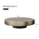 Designer Stainless Coffee Tables European Luxury Round Tea Table Living Room Furniture Italian Tempered Glass Furniture Home - Image 13