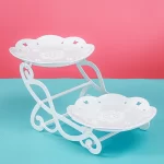 Plastic Cake Stand Home Party Dessert Table Display Rack Dessert Cake Tray Cold Meal Tea Break Table Afternoon Tea Center Rack - Image 5