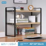 Shelf Desktop Storage  Bookshelf Student Desk Shelves Racks Office Computer Desk Tiered Cabinet Home Storage Holders Organizer - Image 12