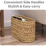 Stylish Wicker Woven Toilet Paper Storage Large Capacity Household Bathroom Storage Basket With Handles Sundries Storage Basket - Image 8
