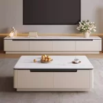 Simple Living Room Coffee Table Decoration Modern Industrial Storage Wood Side Table Simple Aesthetic Meubles Salon Furniture - Image 2