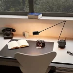 Modern Minimalist Floor Lamp Creative Bedroom Room Office Light Minimalist Study Eye Protection Reading Black Standing Light - Image 4