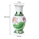 Home Ceramics Lotus Vases Ornaments Buddha Hall Worship Accessories Living Room Flower Arrangement Vase Decoration Crafts - Image 8
