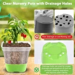 Silicone Plant Grow Pots Nursery Pots Cup Starting Growing Pot Flower Plant Container Vegetable Planter Greenhouse Growing Tools - Image 3