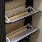 Slim Bedroom Storage Shoe Rack Display Hotel Room Farmhouse Shoe Cabinet Small Office Rangement Chaussures Home Furniture - Image 6