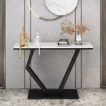 European Luxury Console Table For Hallway Entrance Trendy Glam Console Table Living Room Elegant Mesa Estrecha Home Furniture - Image 5