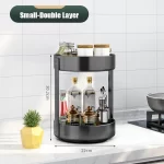 360° Rotating Spice Rack Organizer Seasoning Holder Kitchen Storage Multi-Function Tray Home Supplies for Bathroom Cabinets - Image 12