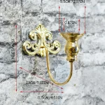 PEANDIM Wall Hanging Candlestick Wall Lamp Scented Candle Decoration Gold Black Candle Holder Home Bar Outdoor Candle Lantern - Image 6