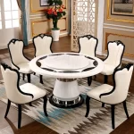 Side Round Dining Table Console Center Luxury Lounge Portable Dining Table Service Bistro Mesas De Jantar Living Room Furniture - Image 6