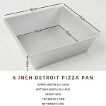 6~10 inch Detroit Style Pizza Pan Deep Dish Pizza Pan, Pizza Pan, Square Baking Pan, Bakeware Kitchenware, Aluminum - Image 10
