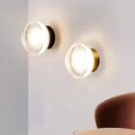 Nordic Led Acrylic Wall Sconce Light for Living Room Aisel Corridor Bedroom Lamp Bathroom Home Decoration Indoor Lighting Round - Image 2